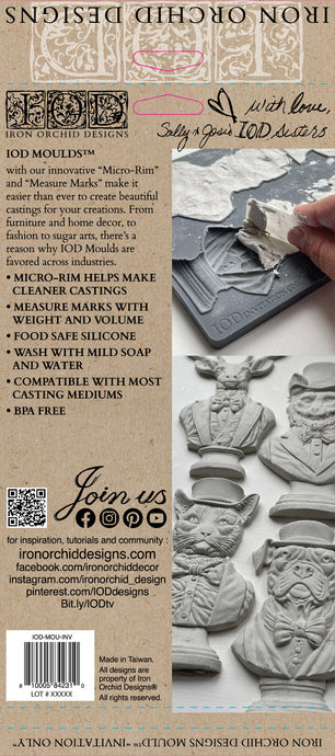 IOD, Iron Orchid Designs, Invitation Only, Animal, Trophy Mould, mold