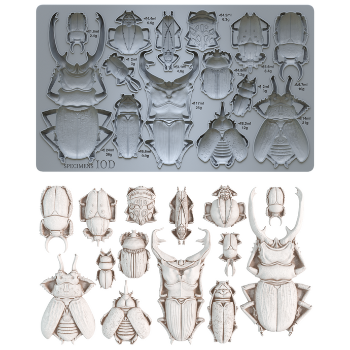 IOD, Iron Orchid Designs Mould, mold, Specimens