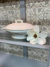 Load image into Gallery viewer, Grey China Cabinet with Old World Details  SOLD