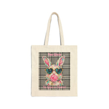 Load image into Gallery viewer, Easter Bunny Aesthetic Tote | pastel spring, vintage Easter cotton canvas