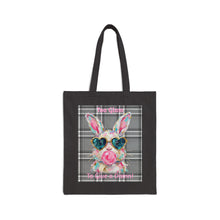 Load image into Gallery viewer, Easter Bunny Aesthetic Tote | pastel spring, vintage Easter cotton canvas