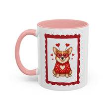Load image into Gallery viewer, You're Pawsitively Adorable! Corgi Accent Coffee Mug - Cute Heart Pet Lover Gift (11/15oz)