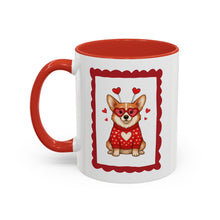 Load image into Gallery viewer, You're Pawsitively Adorable! Corgi Accent Coffee Mug - Cute Heart Pet Lover Gift (11/15oz)