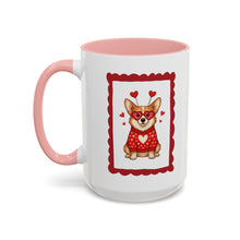 Load image into Gallery viewer, You're Pawsitively Adorable! Corgi Accent Coffee Mug - Cute Heart Pet Lover Gift (11/15oz)