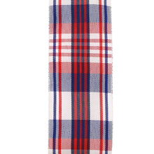 Load image into Gallery viewer, Patriotic Plaid Woven Wired Edge, White, 1-1/2 In, 20 Yards