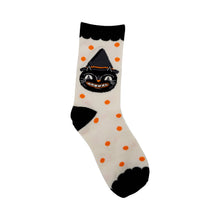 Load image into Gallery viewer, VHP1050 -  Vintage Cat Socks: Adult Large