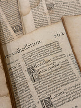 Load image into Gallery viewer, Original Italian Book Pages From 1550 - Set/8