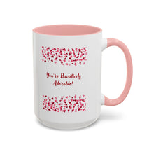 Load image into Gallery viewer, You're Pawsitively Adorable! Corgi Accent Coffee Mug - Cute Heart Pet Lover Gift (11/15oz)