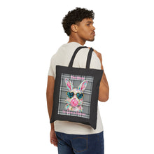 Load image into Gallery viewer, Easter Bunny Aesthetic Tote | pastel spring, vintage Easter cotton canvas