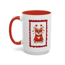Load image into Gallery viewer, You're Pawsitively Adorable! Corgi Accent Coffee Mug - Cute Heart Pet Lover Gift (11/15oz)