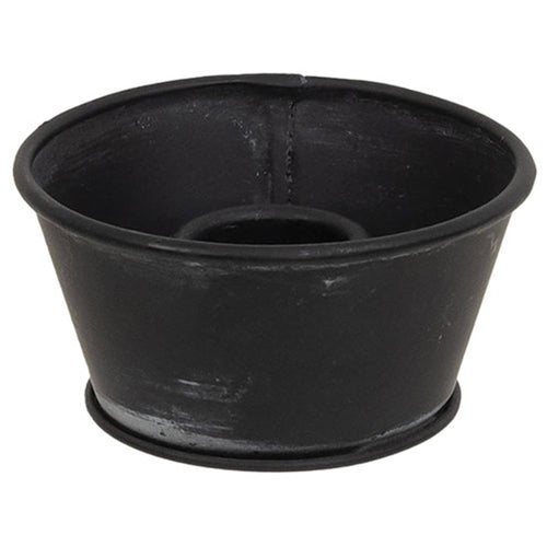 Old Black Metal Taper Cup