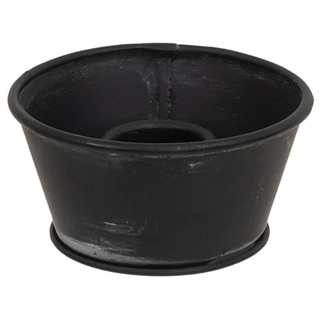 Old Black Metal Taper Cup