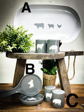 Load image into Gallery viewer, Product B. “Sheep Happens”. Spoon Rest. Ceramic Porcelain