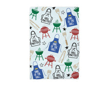 Load image into Gallery viewer, Fathers Day BBQ Grill Kitchen Towel Summer Cookout Gift