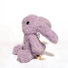 Load image into Gallery viewer, Mini Lavender Bunny Keychain