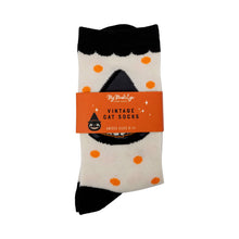 Load image into Gallery viewer, VHP1050 -  Vintage Cat Socks: Adult Large