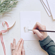 Load image into Gallery viewer, Christmas cheer paintable notecard