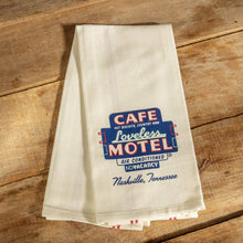 Load image into Gallery viewer, Loveless Cafe Motel Sign Towel