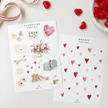 Load image into Gallery viewer, Valentine sticker sheets