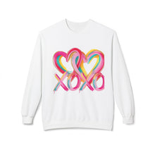 Load image into Gallery viewer, Bright Heart Love Sweatshirt — Bold Colorful Heart Design