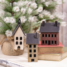 Load image into Gallery viewer, Burgundy Saltbox House Ornament