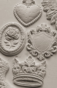 IOD, Iron Orchid Designs, Heraldry Mould, Mold, for Resin, Paper Clay, Baking, New for Summer 2025