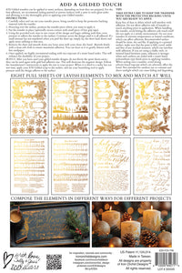 2024 IOD Iron Orchid Designs Gilded Foil Tinsel Transfer Pad