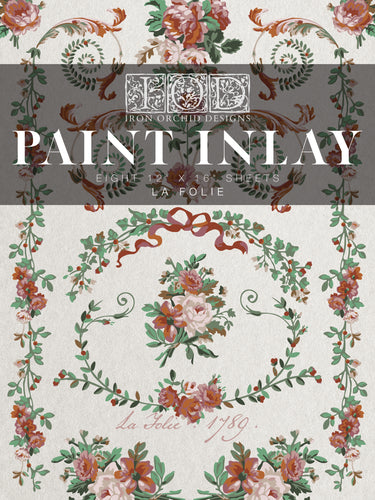 IOD, Iron Orchid Designs, Paint Inlay La Folie Holiday Release 2025