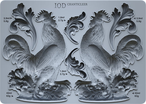IOD, Iron Orchid Designs Chanticleer Mould, Mold, New for Summer 2025