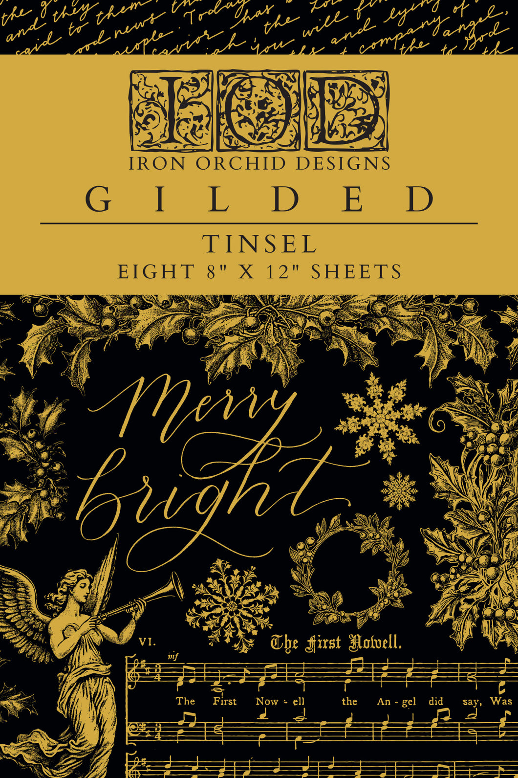 2024 IOD Iron Orchid Designs Gilded Foil Tinsel Transfer Pad