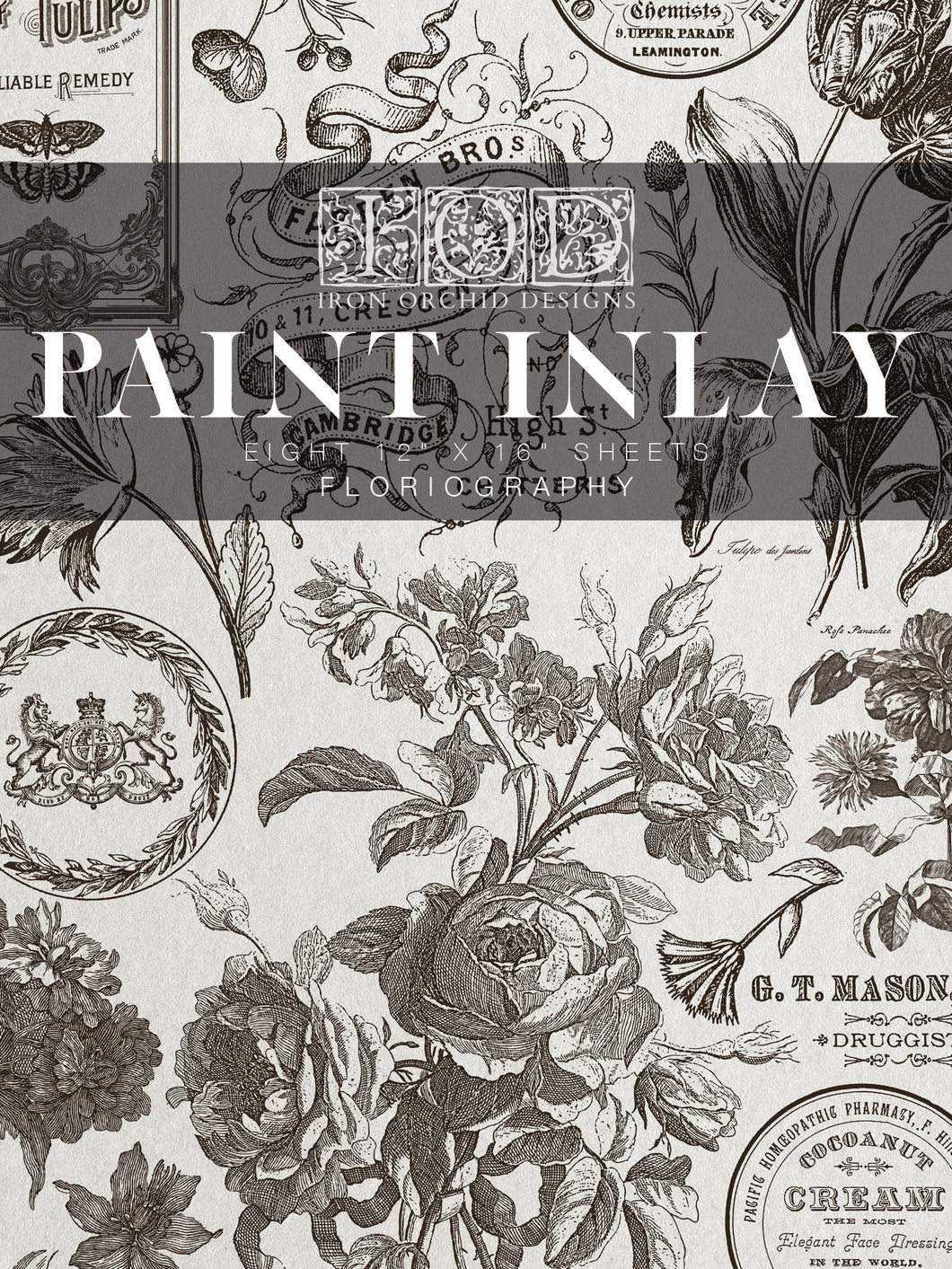 IOD, Iron Orchid Designs, Paint Inlay, Floriography, Floral, New for Summer 2025