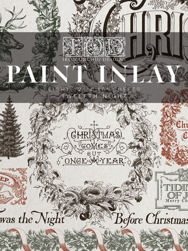 IOD, Iron Orchid Designs, Paint Inlay Twelft Night Holiday Release 2025