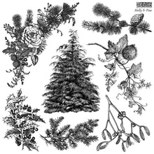 Load image into Gallery viewer, IOD Iron Orchid Designs Stamp 2025 Holiday Release Holly and Pine