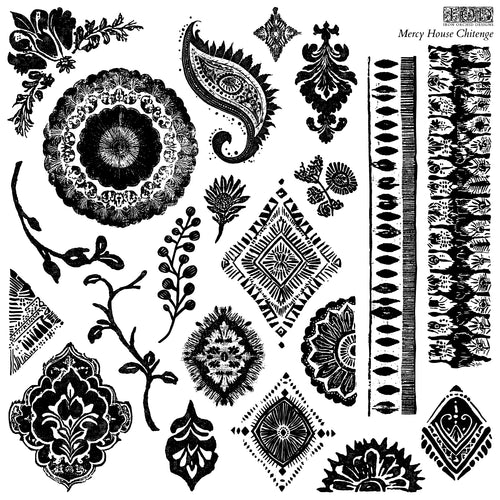 Mercy House Chitenge 12 x 12 Iron Orchid New for Summer 2025 Stamp