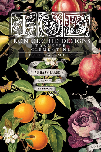IOD, Iron Orchid Designs Holiday Release 2025 Clementine Transfer Pad