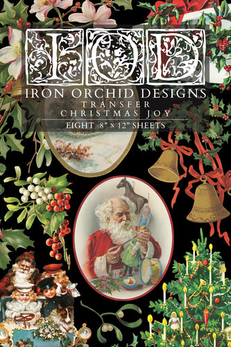 IOD, Iron Orchid Designs Holiday Release 2025 Christmas Joy Transfer Pad