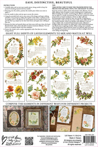 IOD, Iron Orchid Designs, Love of Flowers Transfer Pad New for 2024