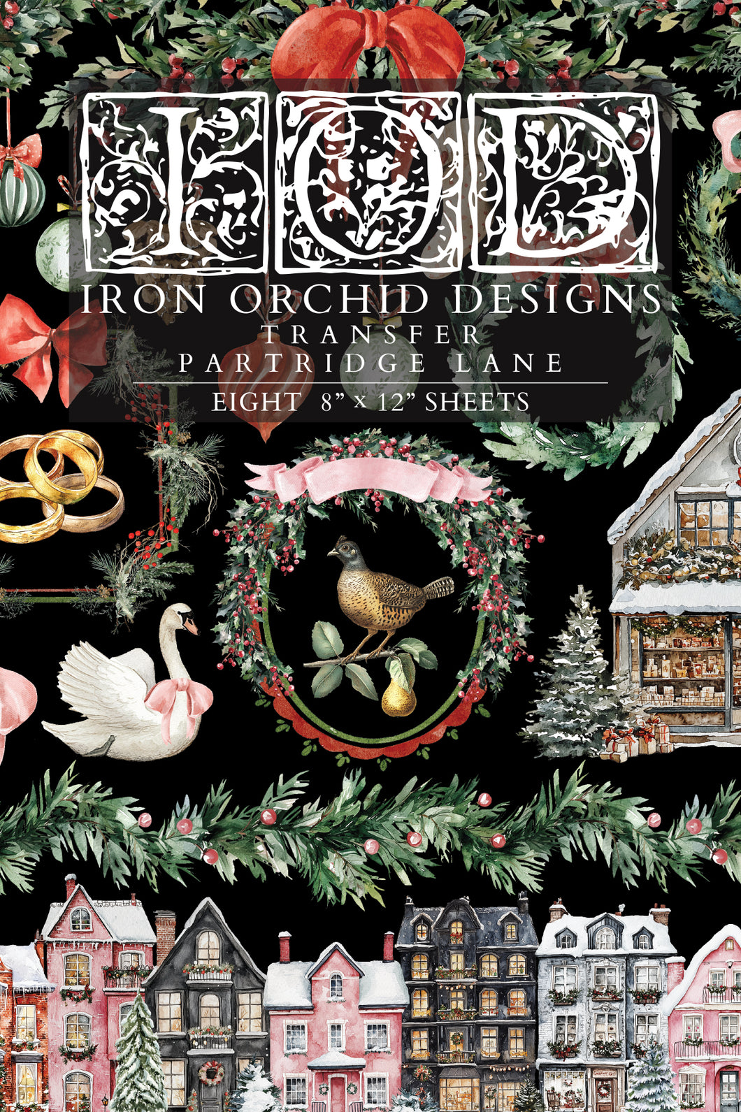 IOD, Iron Orchid Designs Holiday Release 2025 Partridge Lane Transfer Pad