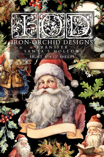 IOD, Iron Orchid Designs Holiday Release 2025 Santa Hollow Transfer Pad