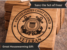 Load image into Gallery viewer, Customizable Personalized Military Emblem Coffee Cup and Coaster __etsy:8019985066