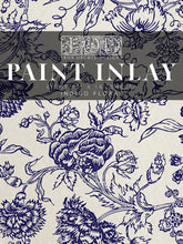 Load image into Gallery viewer, IOD, Iron Orchid Designs, Paint Inlay Indigo Floral Blue