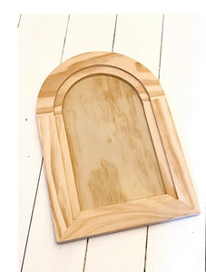 IOD, Iron Orchid Designs Arch Wooden Frame Blank