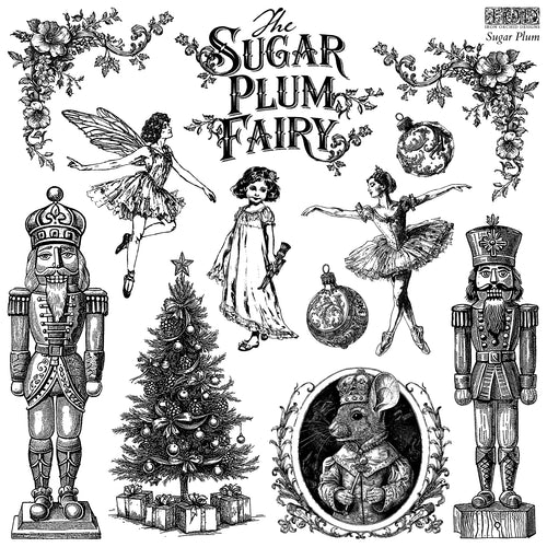 IOD Iron Orchid Designs 2025 Sugar Plum Fairy Stamp
