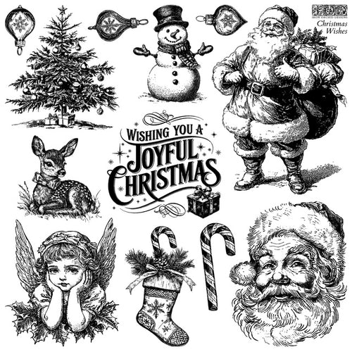 IOD Iron Orchid Designs Stamp 2025 Holiday Release Christmas Wishes