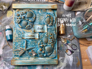 IOD Iron Orchid Designs Kindest Regards Stamp used in Beach Project video by Lisa Ahmad of Craft Therapy!