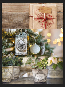 IOD, Iron Orchid Designs 2021 Retired Merry and Bright Christmas Holiday Stamp