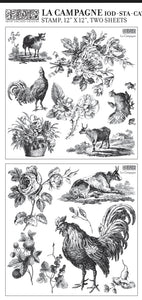 IOD Iron Orchid Designs Decor Stamp La Campagne