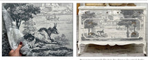 Load image into Gallery viewer, IOD, Iron Orchid Designs Paint Inlay Summer Villa features tranquil farm scene with cow