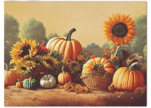 Autumn Pumpkins & Sunflowers