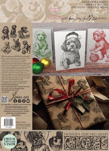 Iron Orchid Designs Stamp Set, Christmas Pups